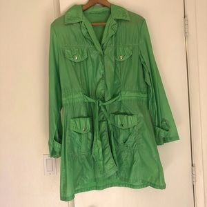 Lime Green Raincoat